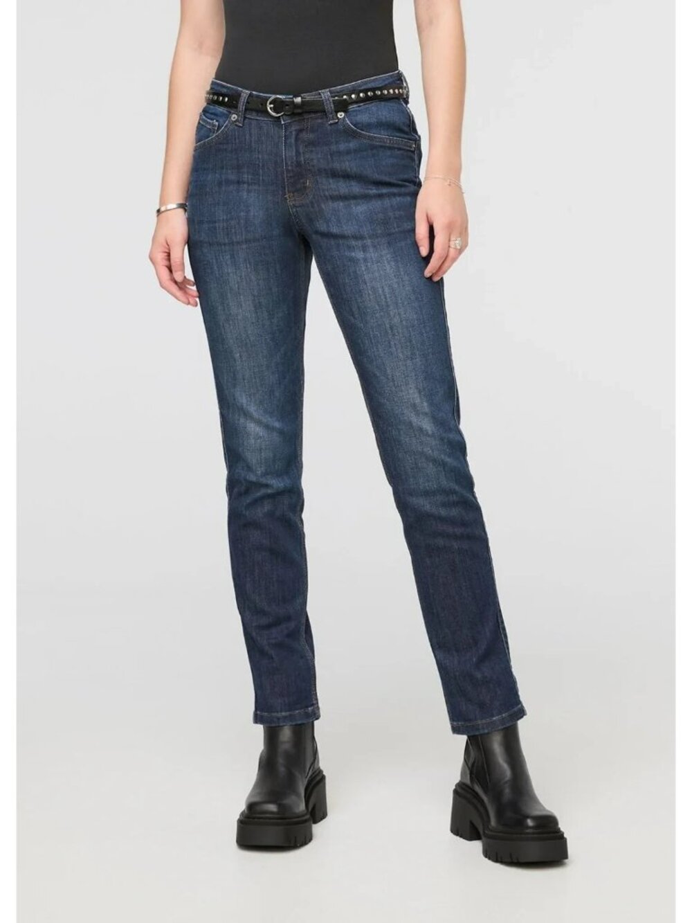 DUER Jeans Womens 30x28 Heritage Blue Girlfriend Ankle Denim Performance Stretch